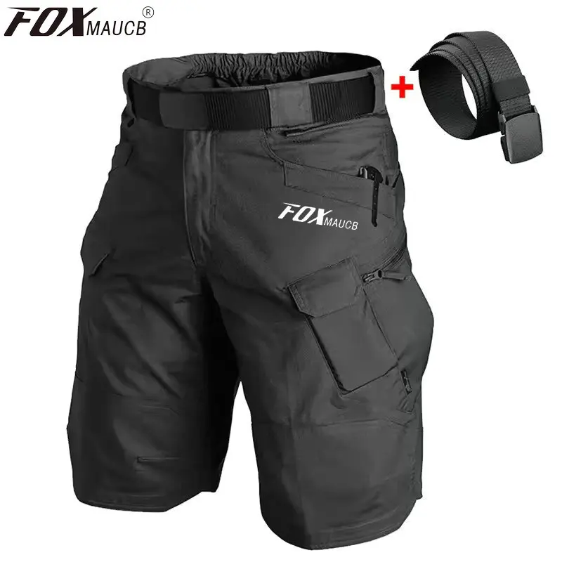 

FOXMAUCB Motorcycle Racing Bicycle Downhill Short Pants Mountain Bike Shorts Tactics Cargo Bottoms Culottes Pantaloni Mtb Enduro