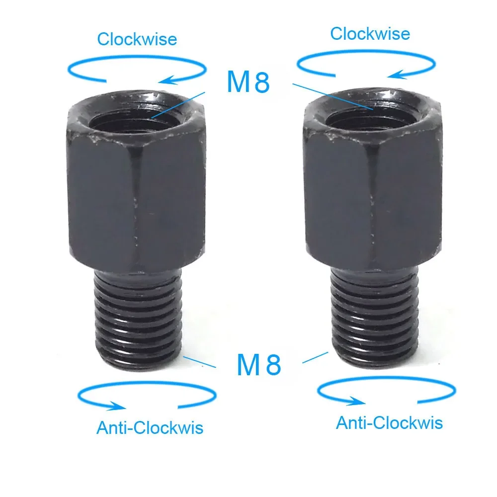 Motorcycle Mirror Adapters for M10 and M8 Rearview Mirrors