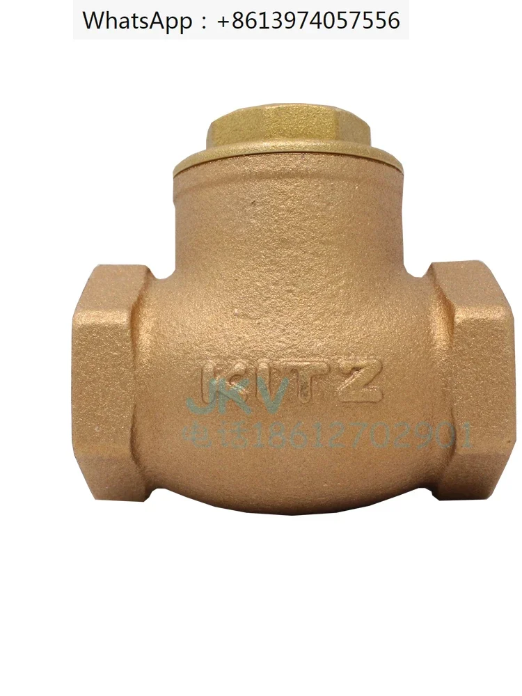 Check valve, rotary type, R threaded bronze horizontal one-way valve, 4-point tap water check valve