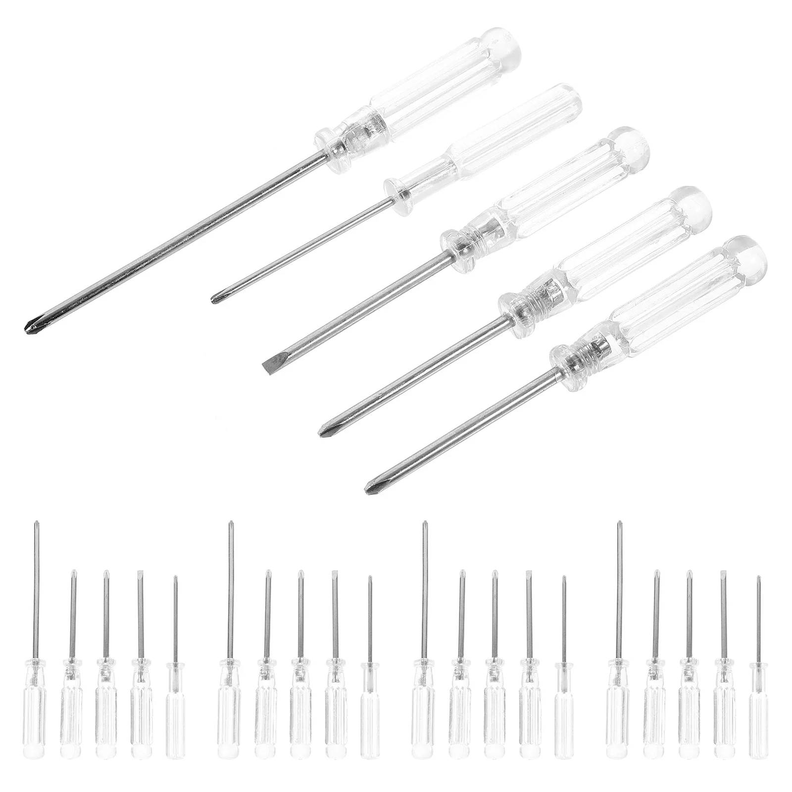 Zestaw 25 mini śrubokrętów, kompaktowy, ergonomiczny uchwyt do naprawy małych urządzeń, przenośne narzędzie kieszonkowe do użytku domowego, mały śrubokręt.