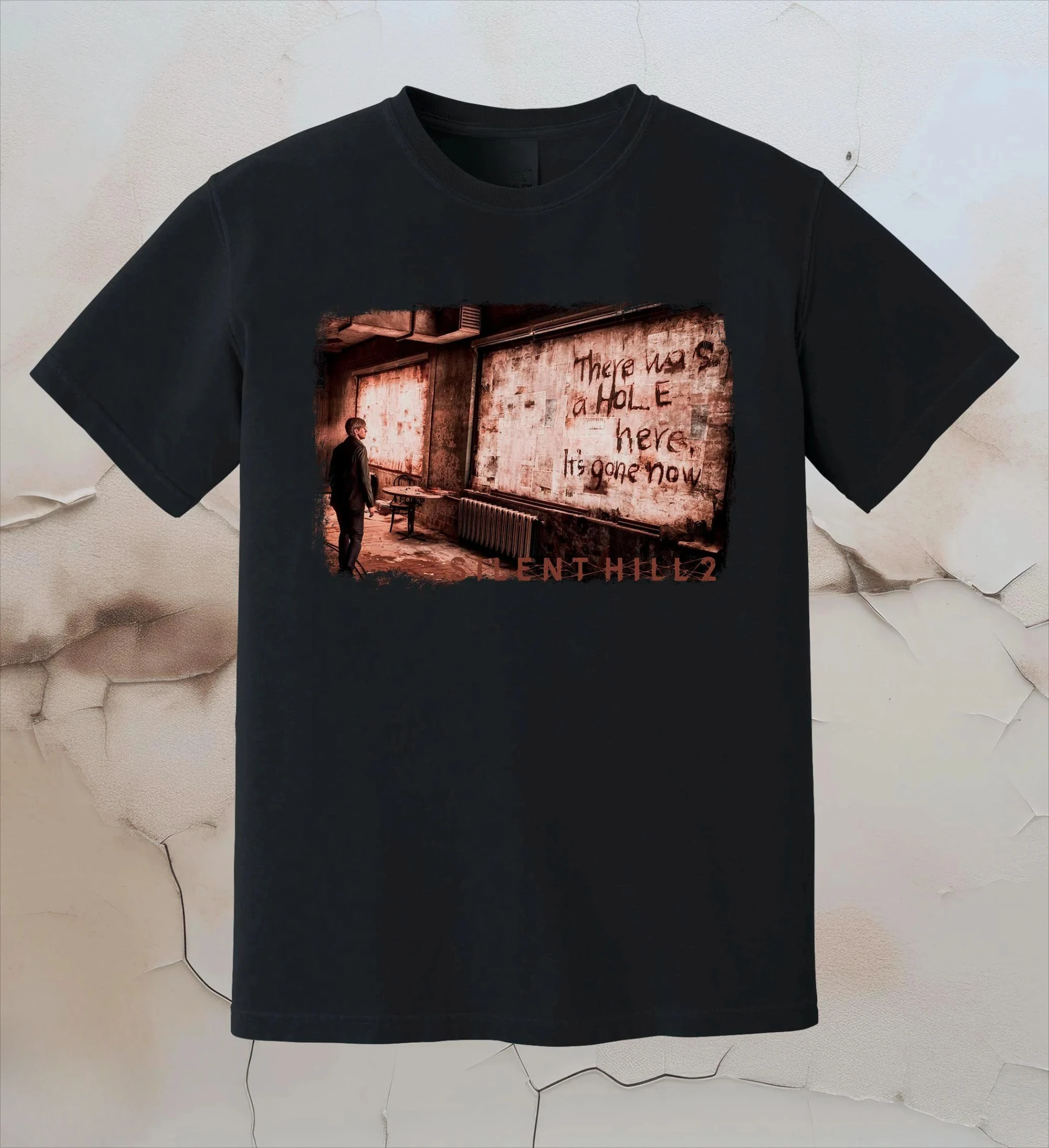 

Silent Hill 2 Pattern Printed T-shirt Women's Spring/Summer Fashion Trend Pure Cotton Top Neutral Short Sleeve T-shirt