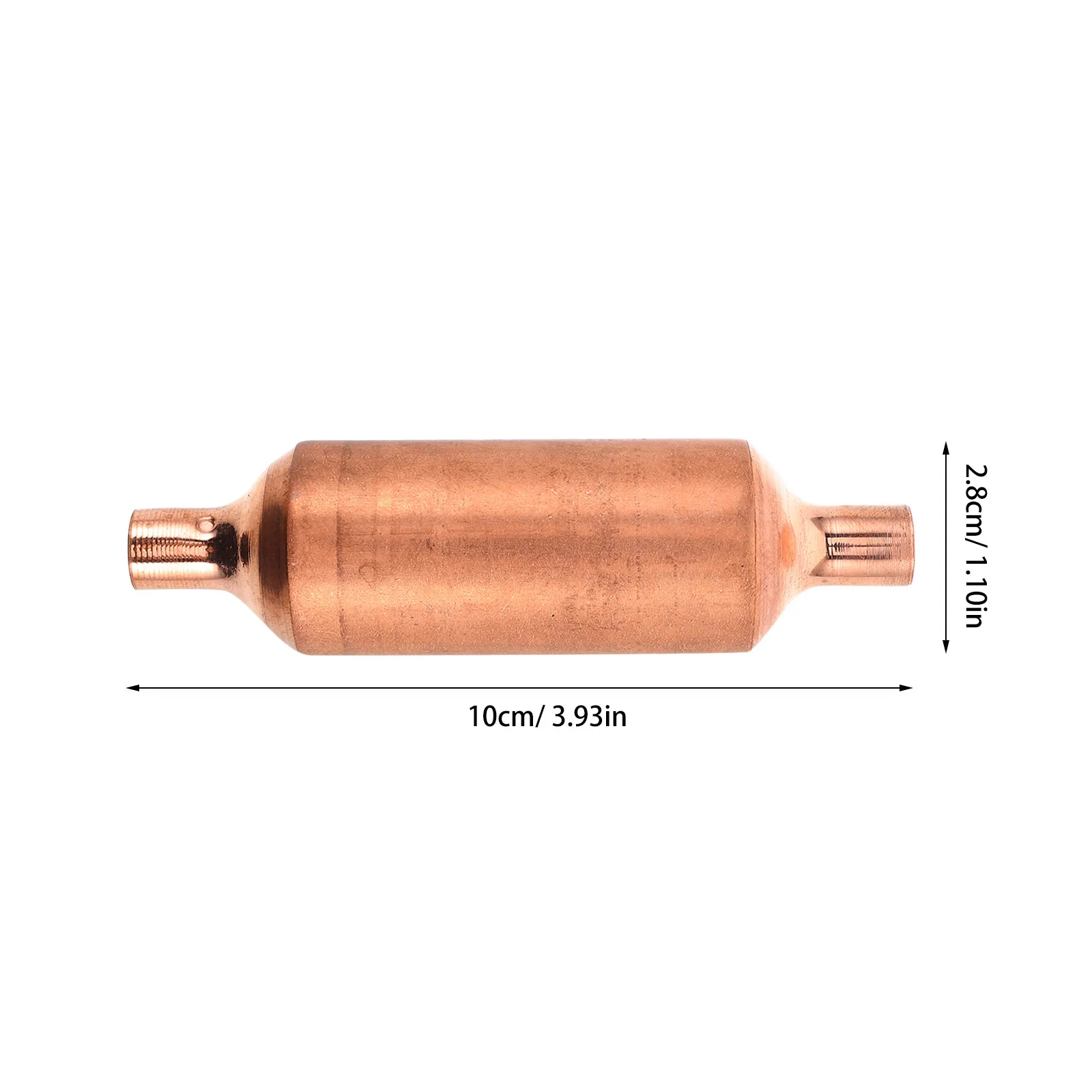 Air Conditioner Refrigerator Muffler Thickened Copper Design Noise Reducing Tool for DIY and Professional Installation