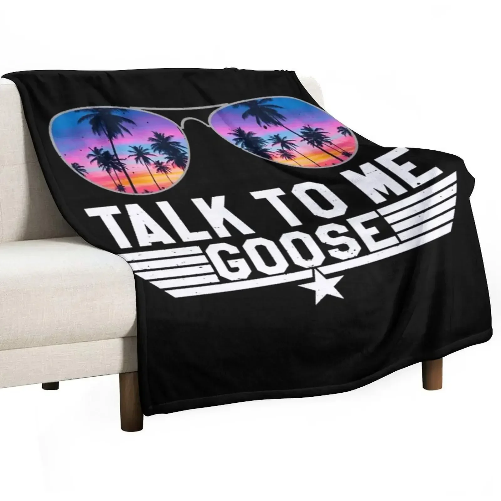 Talk To Me Goose Throw Blanket Shaggy halloween heavy to sleep Blankets