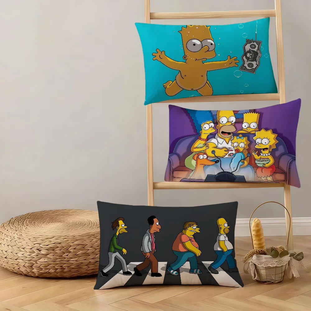 T-The S-Simpsons-ES Animation Kissenbezug Rechteckiger Kissenbezug Trendprodukt Bequeme Warme Bettwäsche Partygeschenk