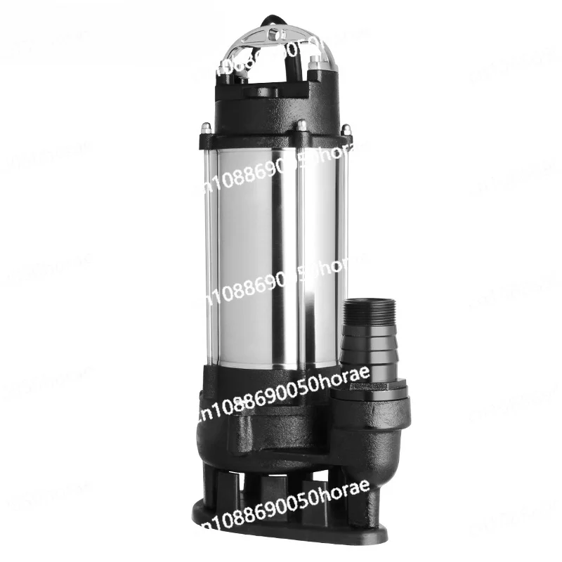 Stainless Steel Sewage Pump, Small Submersible, High Flow and High Head Domestic Sewage Pump