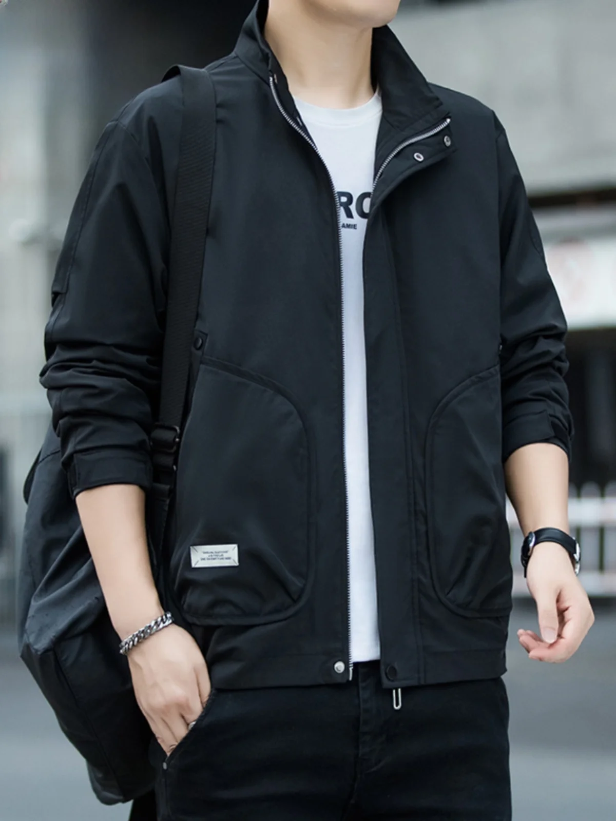 

Мужская осенне-зимняя куртка Paul: повседневная, для активного отдыха, с воротником-стойкой, модная верхняя одежда для молодежи