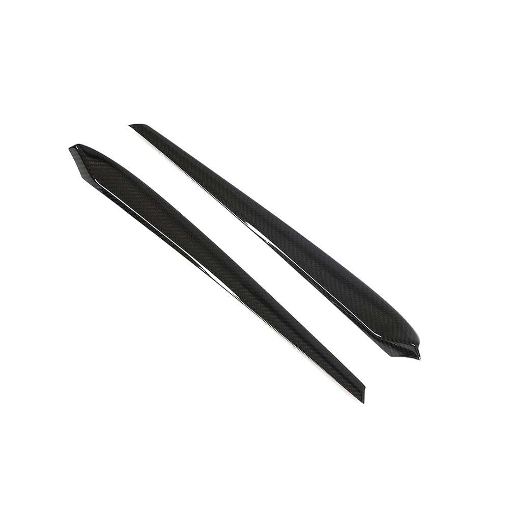 2pcs/set Pre-Preg Dry Carbon Fiber Car Door Molding Trim for Tesla Model 3 Model Y 2021-2023