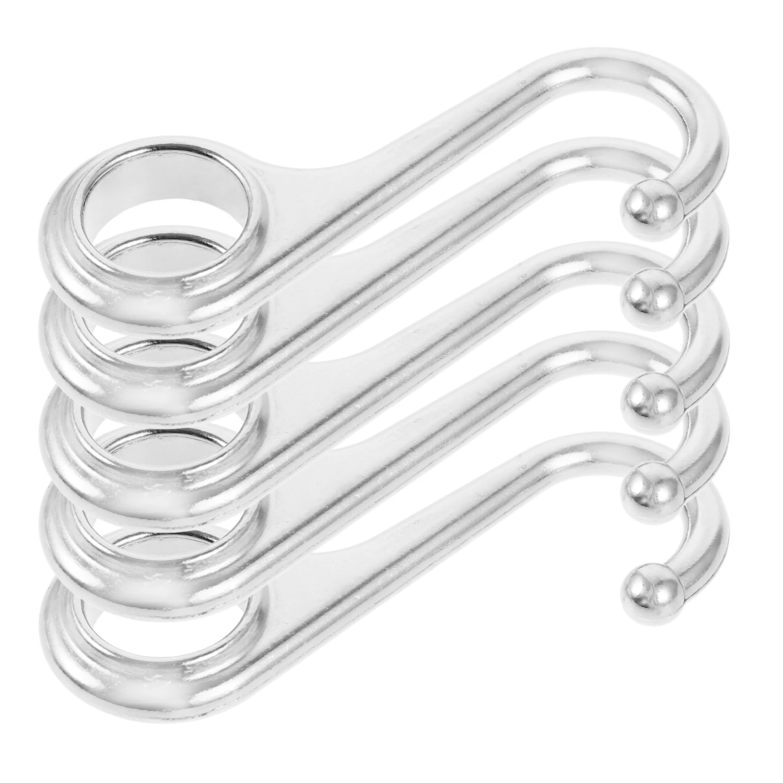 

5pcs Multipurpose Hooks Metal Hook For Home Kitchen Bathroom Wardrobe Storage Organizer Reusable Clothes Hanger Key