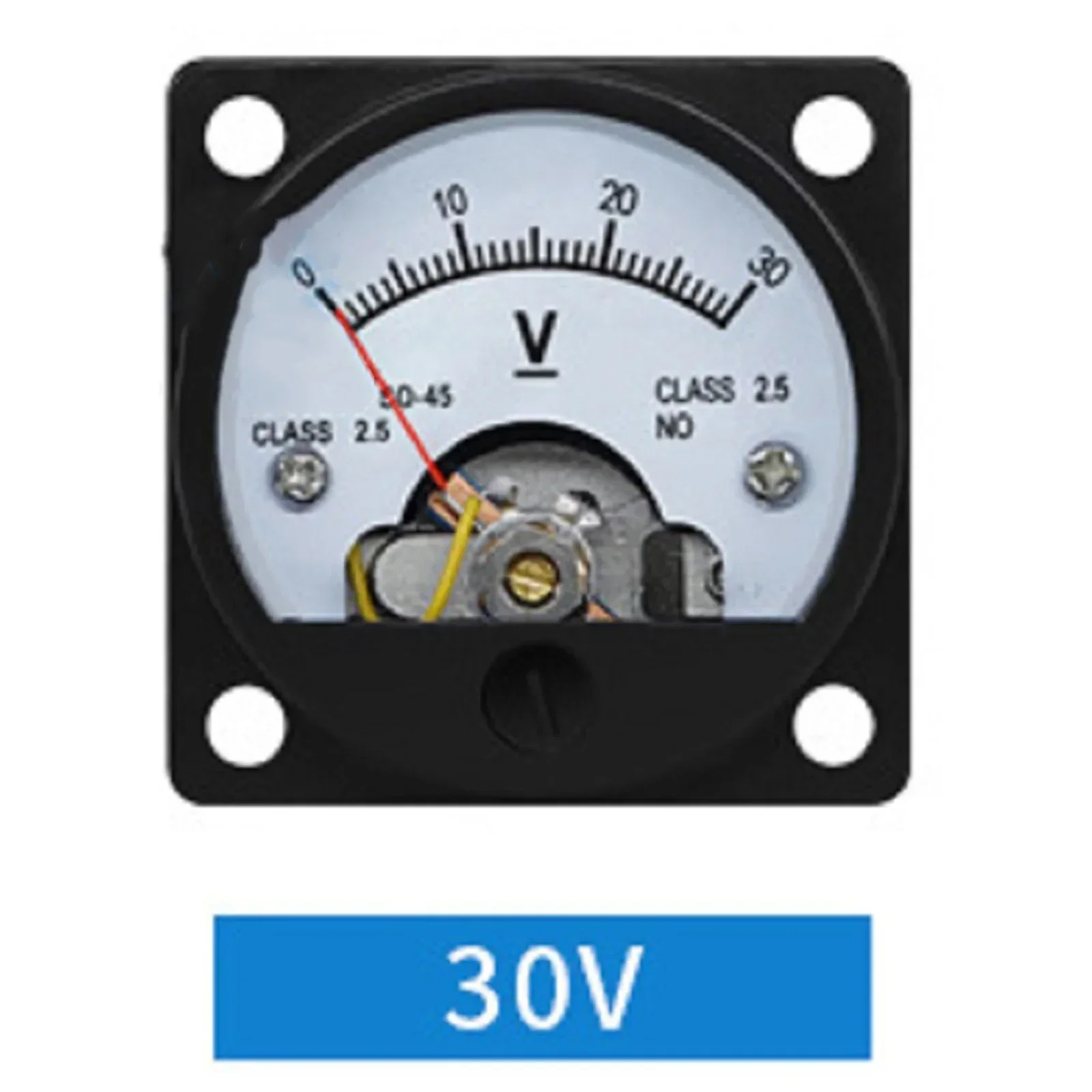 1PC SO-45 DCV Pointer Round Type DC Voltmeter 3/30/300V Analog Voltmeter Pointer Panel Meter Voltage Meter