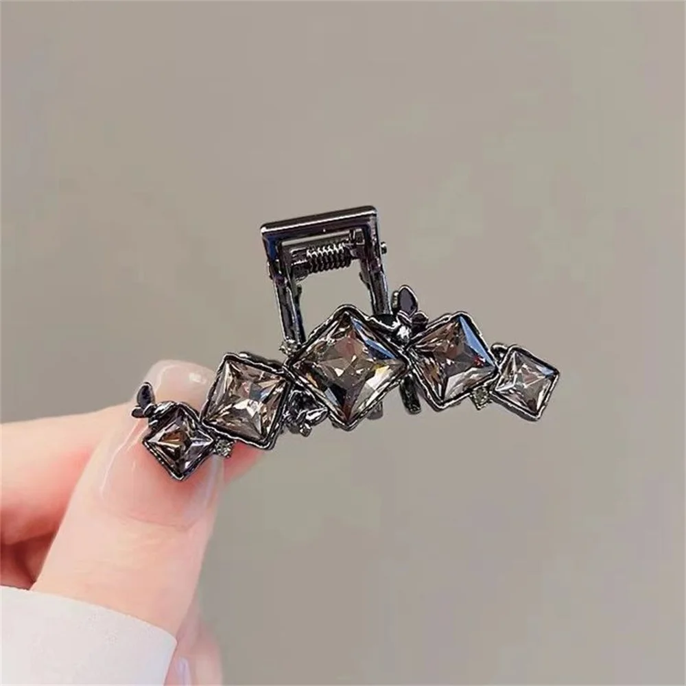 

Rhinestone Hair Claw Square Sweet Cool Girls Party Punk Hair Clip Crab For Women Fashion Hair Accessories