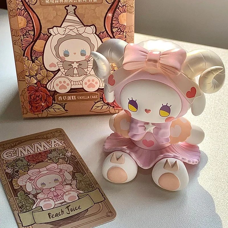 EMMA سر الغابات الحب الدوبامين صندوق أعمى نموذج سلسلة دمية Kawaii عمل أنيمي الشكل سطح المكتب الديكور اللعب هدية عيد