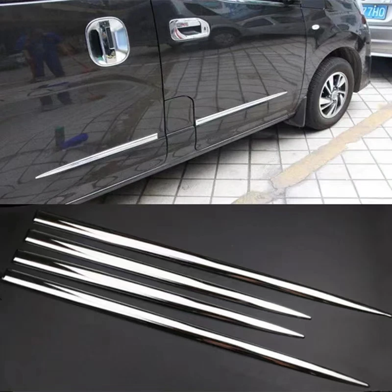 Carbon Fiber Car Sticker 4 Pcs Car Door Decorative Protector Strip Anti-Scratch Side Trims Sticker Cars Body protective Cover