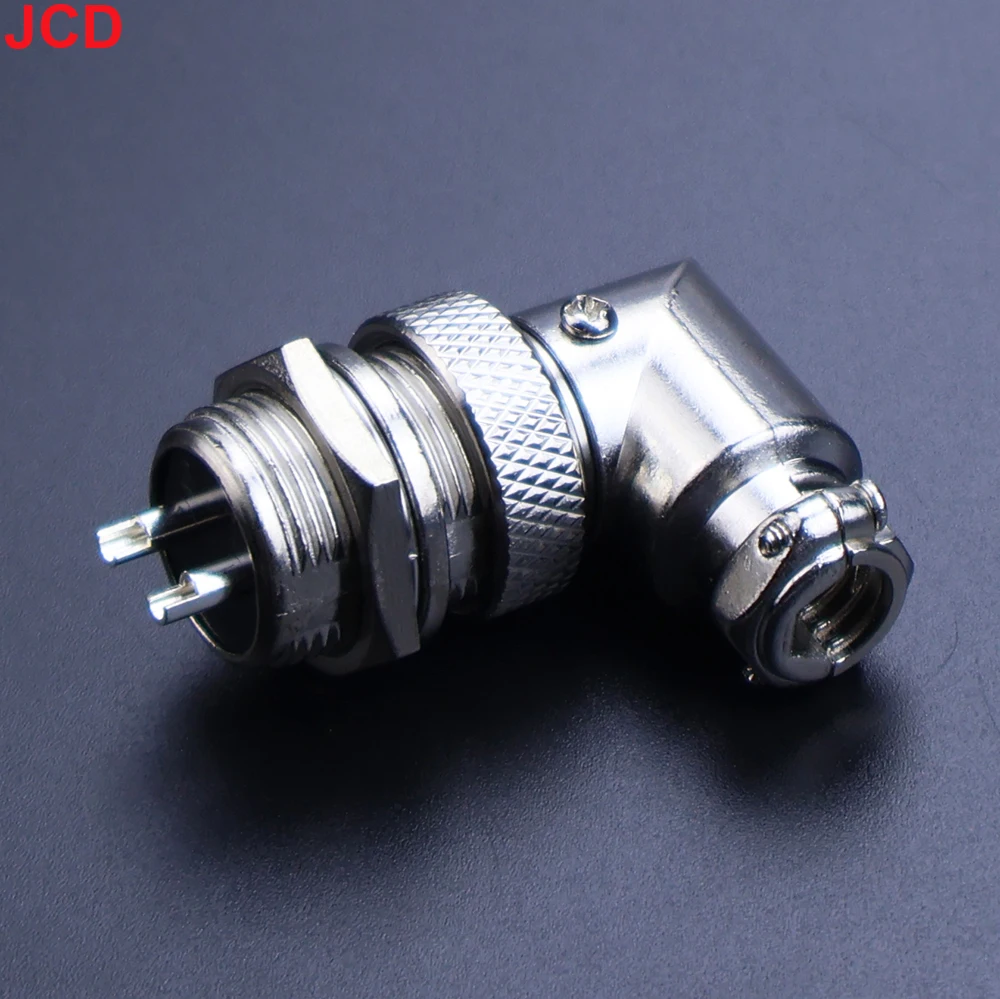JCD GX16 90 Degree Aviation Connector Plug