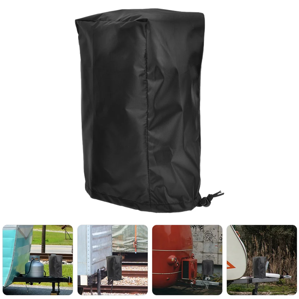 

Electric Tongue Jack Cover Adjustable Drawstring Universal Protective Cover Rv Trailer Hitch Waterproof Uv Resistant