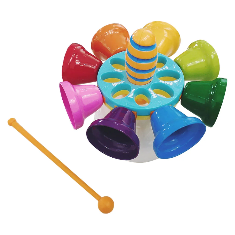 หมุนเครื่องดนตรีระฆังของเล่นดนตรีสําหรับเด็กวัยหัดเดิน 1-3 Baby Percussion Instruments The