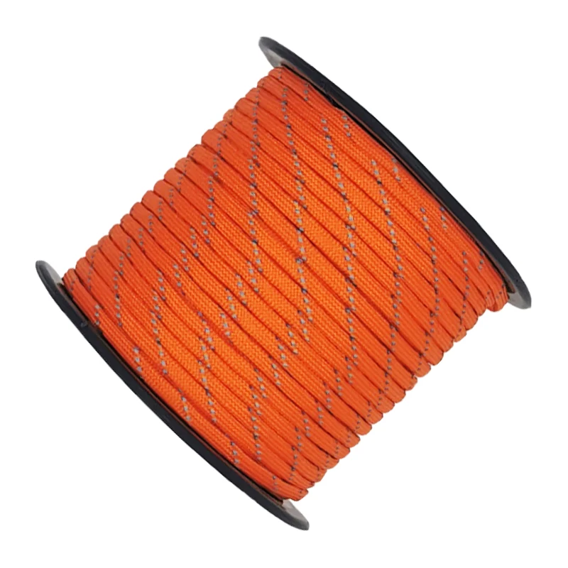 50/100m Multifunktionales 7-Kern Reflektierendes 550 Paracord-Seil 4 mm Camping Überlebens-EDC Outdoor Fallschirmschnur Lanyard Rettungsseil – Detail 11