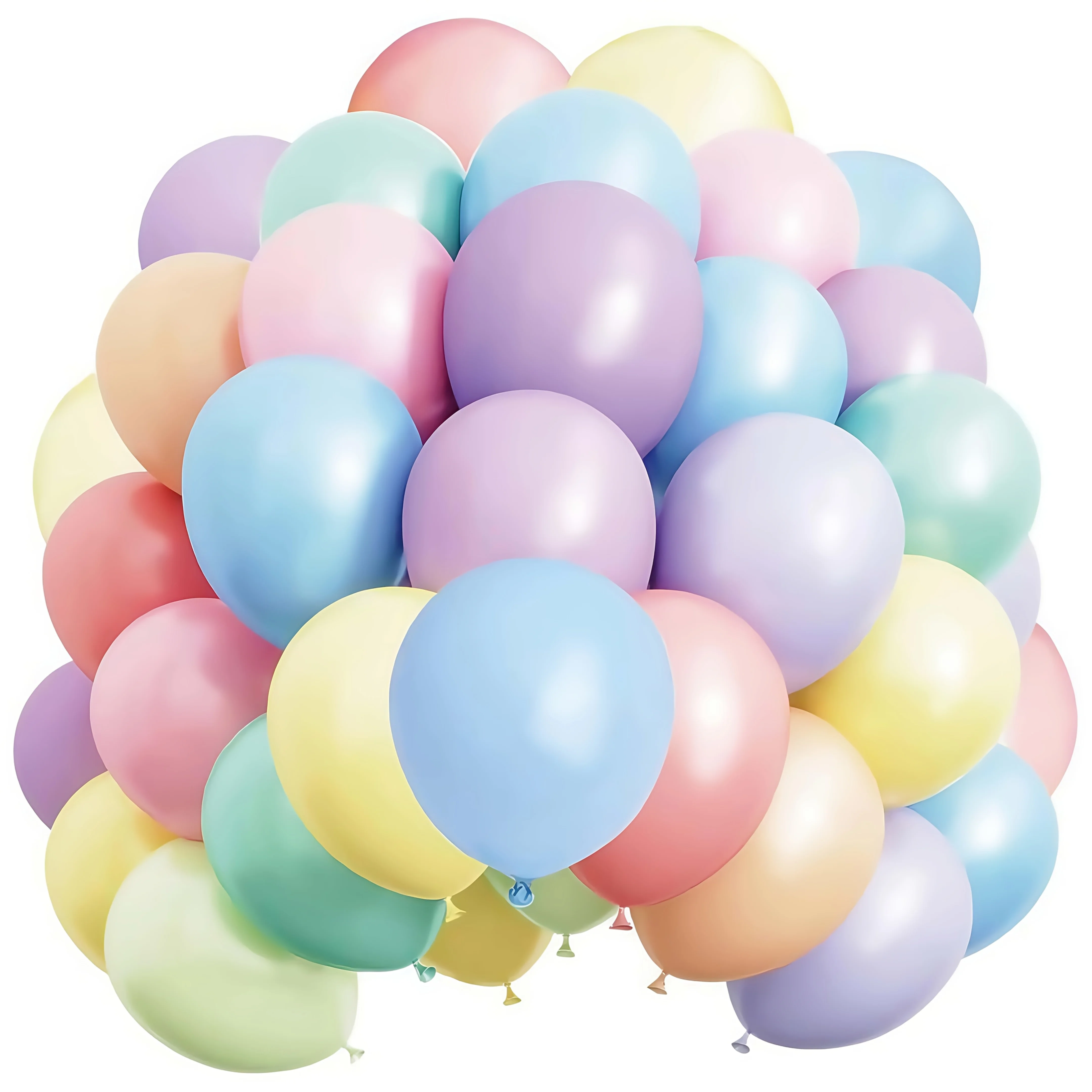 Mehrfarbige Macaron-Luftballons, Pastell-Luftballons, 10 Zoll, Party-Latexballons für Geburtstag, Ostern, Babyparty, Abschlussfeier, Hochzeit, Gende