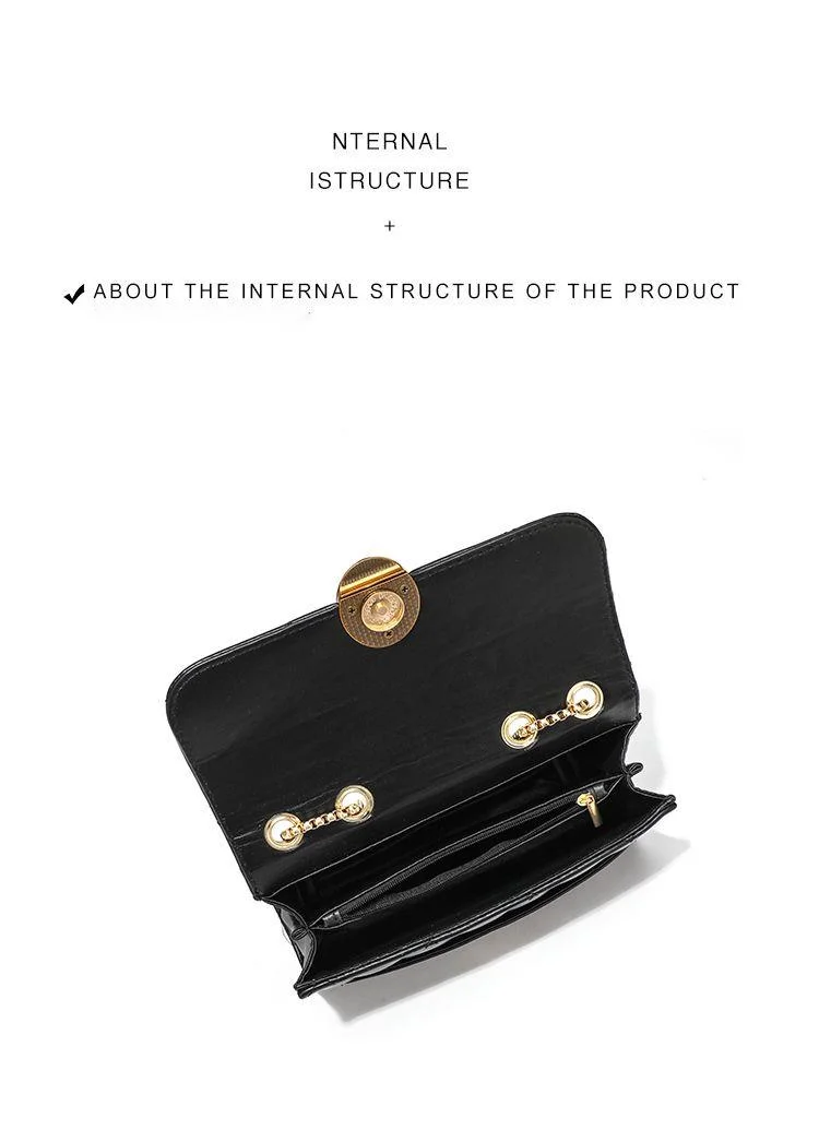 CHARHP&KEJNT nouveau sac à bandoulière simple à la mode, petit sac carré simple à bandoulière, sac à chaîne polyvalent pour femme_voghion.com