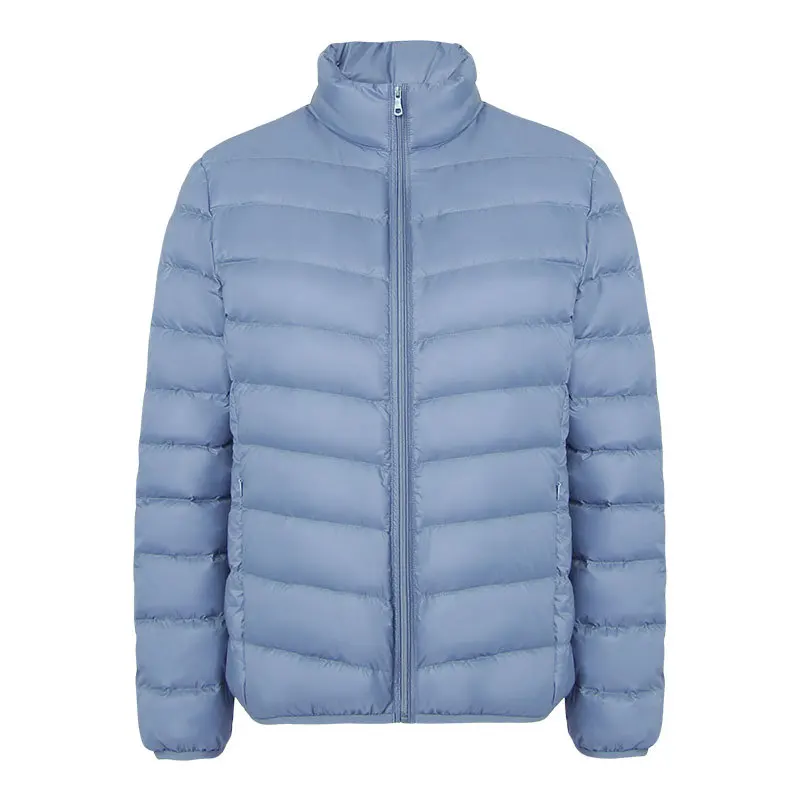 سترة خفيفة الوزن للنساء في خريف وشتاء 2025 طراز قصير 90 أبيض بطة أسفل الشتاء الوقوف طوق نحيف #5