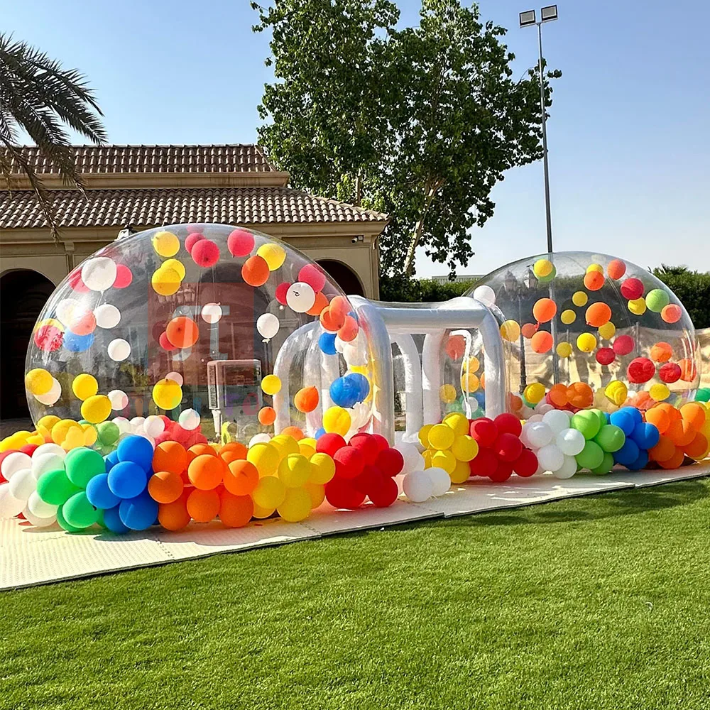 Inflatable Double Bubble House for Party Event PVC Material with Blower - Instant Setup Outdoor Entertainment Inflatable Hot