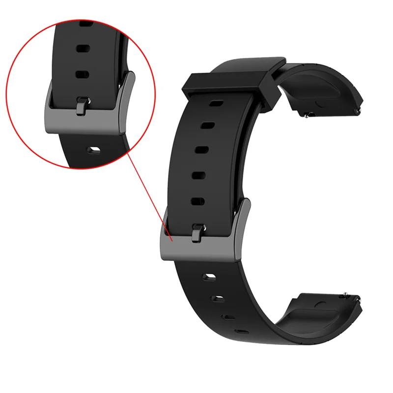 APPLIA-3X Sport Watchband Strap For XIAOMI Watch Band Soft Silicone Replacement Bands Strap For Mi Watch Strap Black