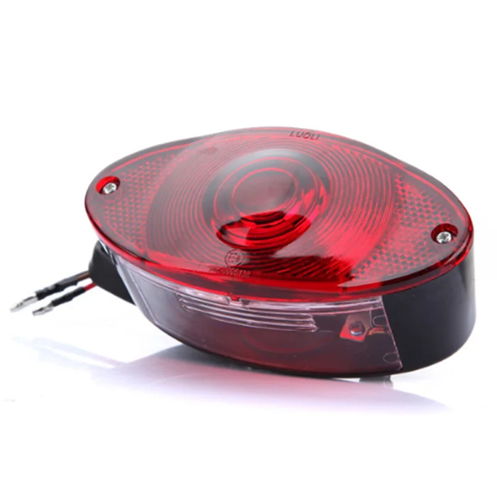 MOTORCYCLE UNIVERSAL CAT EYE REAR BRAKE STOP TAIL LIGHT RED For HARLEY CHOPPER
