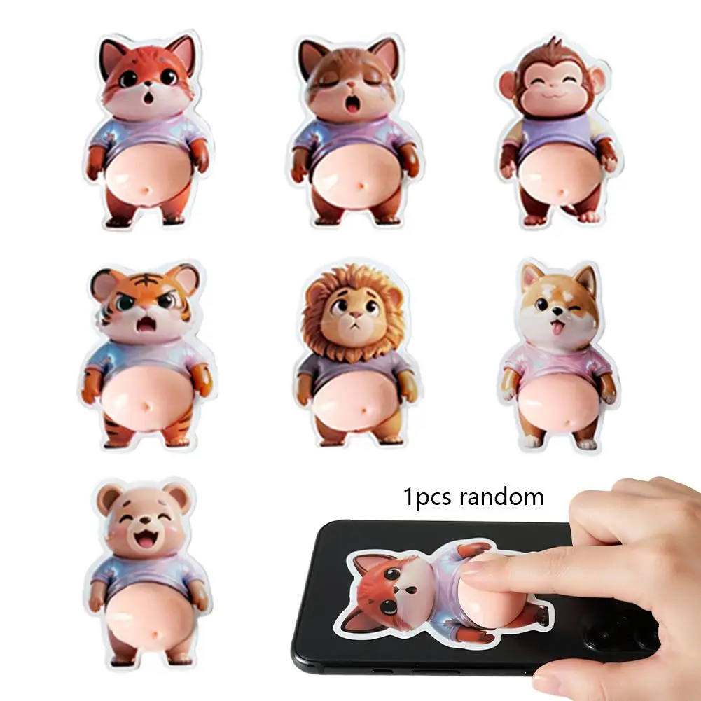 Cute 3D Stickers Squeezable Cute Funny Decals Kids Scrapbook Decals Animal Stickers For Home Party Classroom Scrapbooking