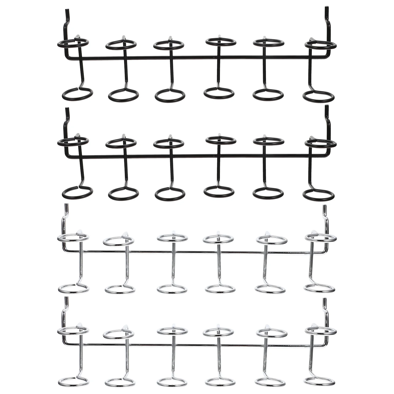 Uchwyt na śrubokręty wielokomorowy, 4 szt., do warsztatu, organizer na śrubokręty do tablicy perforowanej, narzędzia ręczne do garażu