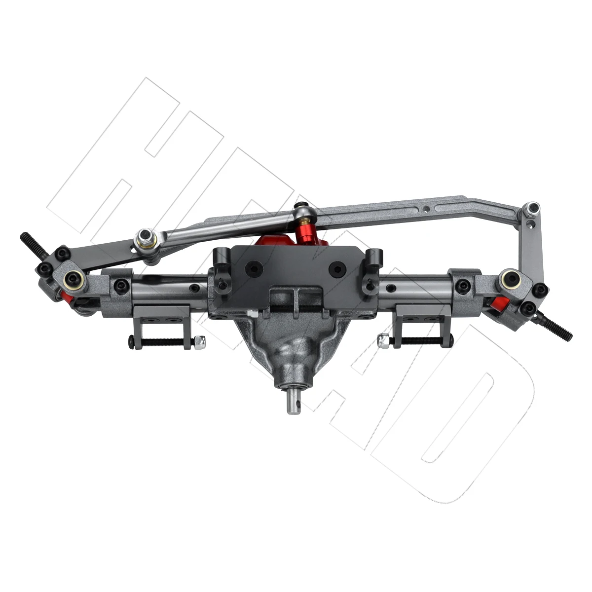 CNC Metal Front Rear Axle with Servo Base for 1/10 RC Rock Crawler Car Axial SCX10 RC 4WD D90 Crawler RC Car Upgrade Parts