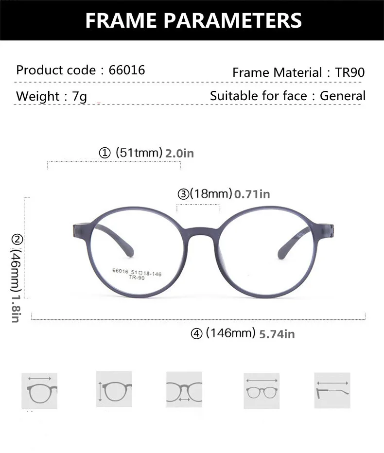 Ultralight TR90 Computer Anti Blue Light Glasses for Women and Men Retro Screw Free Design Big Round Frame Reading Glasses