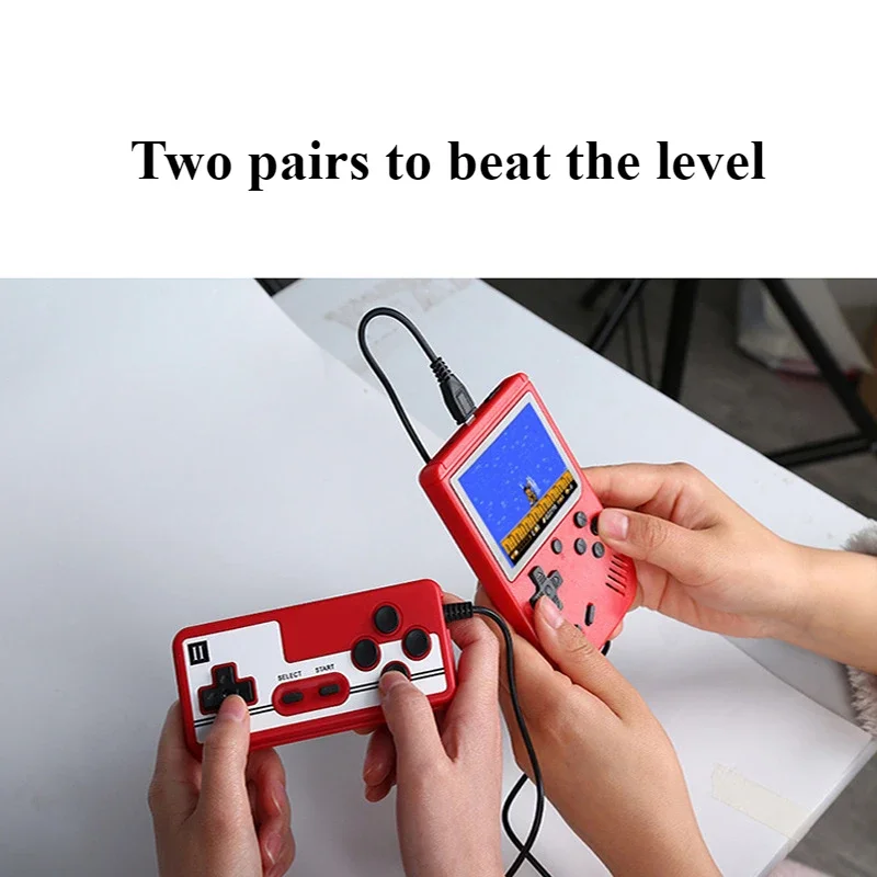 Macaron Handheld Game Console Mini Retro 400 in 1 500 in 1 800 in 1 Puzzle Level Two Unisex Nostalgic Home Toys for Children