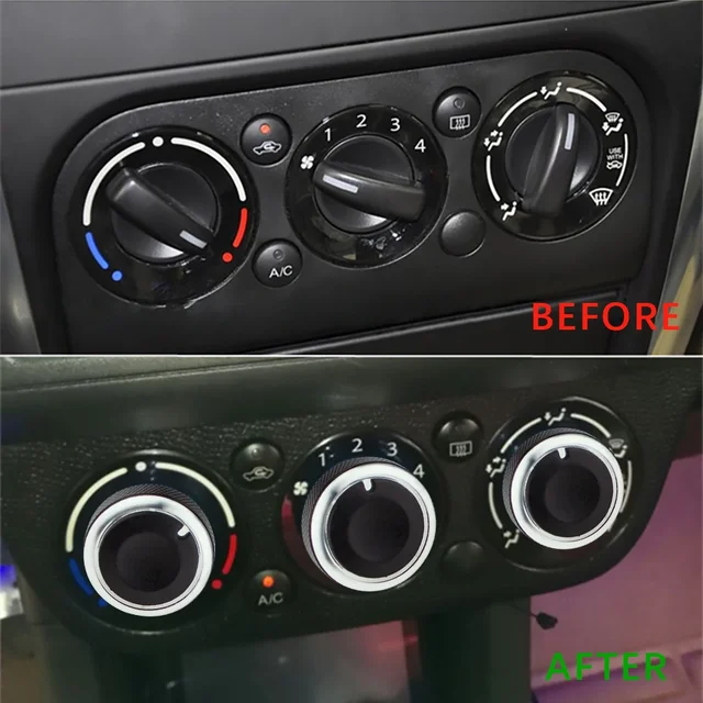 3szt Pokrętło AC do Suzuki Swift Ciaz Splash Mazda VX-1 ERTIGA Pokrętła klimatyzacji Przełącznik ciepła Pokrętła przycisków