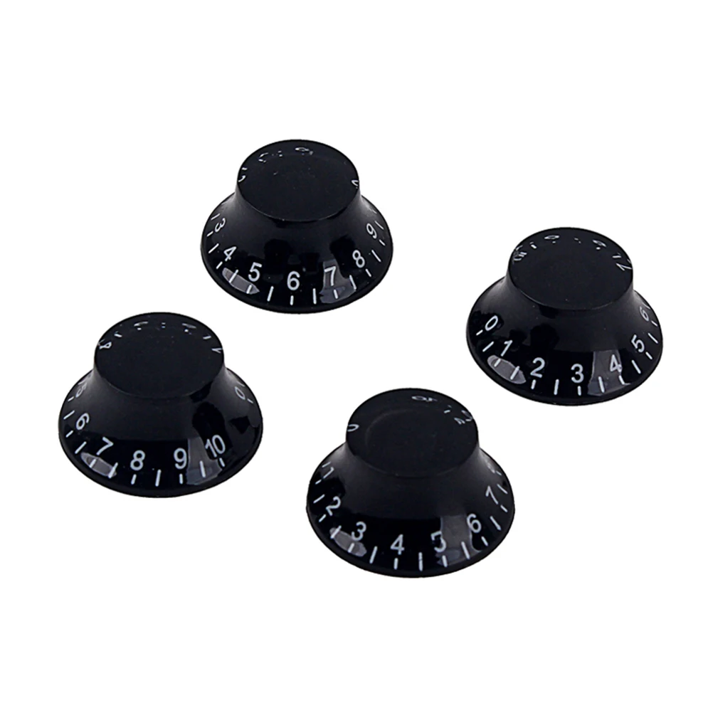 

4pcs Electric Guitar Volume Tone Control Knob Cap Durable Premium Plastic Replacement Parts For Style Instruments Easy Install