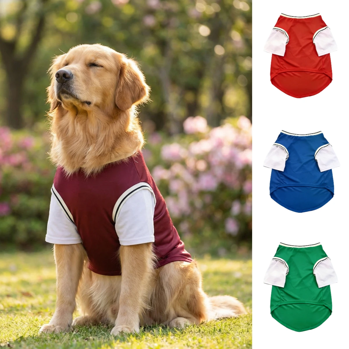 Frühling Sommer Kühlende Atmungsaktive Hundeweste Weiche Haustierkleidung Sommer-Shirts für Mittelgroße und Große Hunde Labrador Corgi Haustierbekleidung