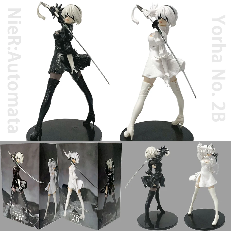 

2025 New Hot 18CM NieR:Automata Yorha No. 2 Type B PVC Anime Action Figures Model Collection Ornament Anime Model Toy Gift