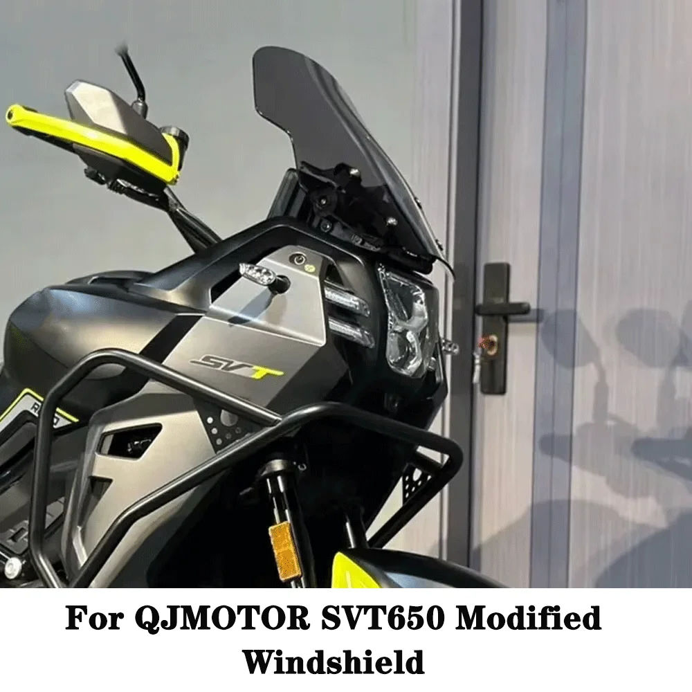 

For QJMOTOR SVT 650 SVT 650X SVT650 SVT650X Modified Heightened Windshield Scooter Windscreen Wind Deflectors Accessories