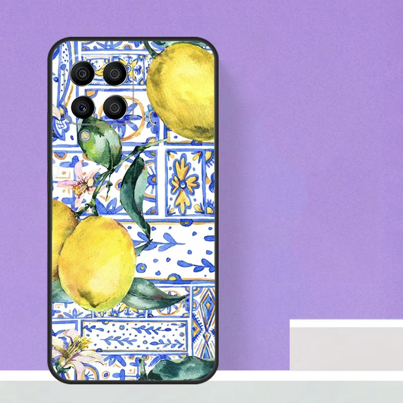 Mediterranean Lemon For Samsung Galaxy M21 M51 M12 M32 M52 M13 M23 M33 M53 M34 M54 M30s M31s M15 M55 M20 Case