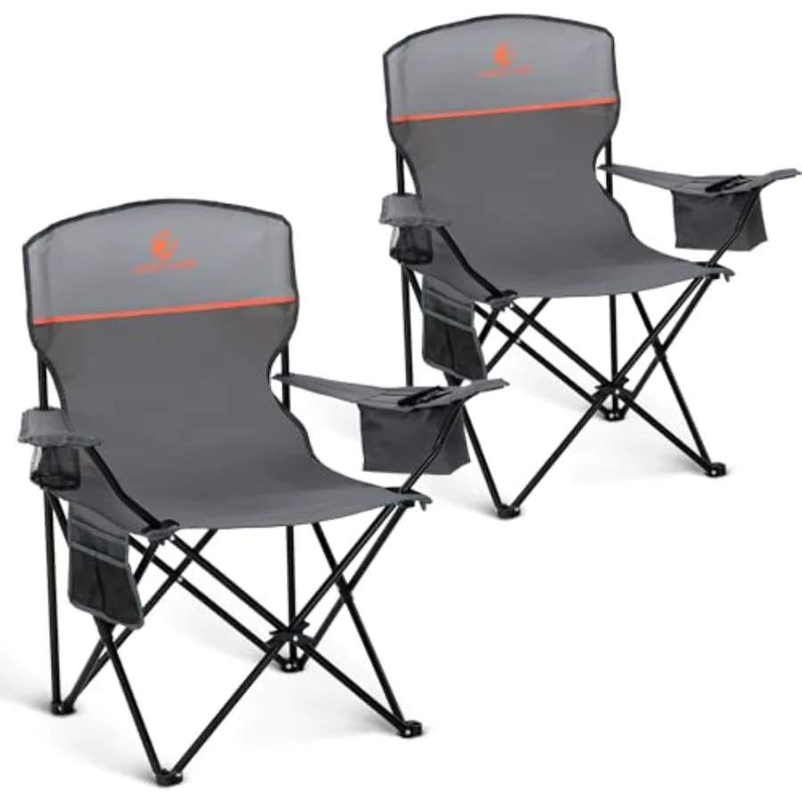 

2 Pack Portable Camping Chair for Adults Folding Outdoor Camp Chair Lightweight Lawn Chairs Folding Collapsible Chair for Campi
