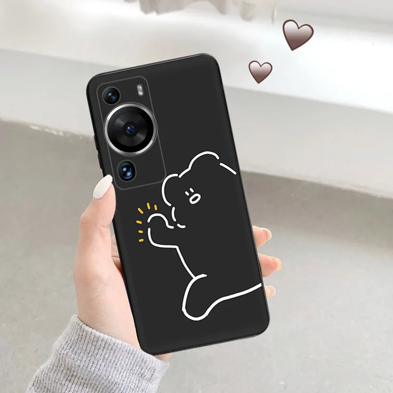 Silicone Black Phone Case for Motorola G200 5G G30 G31 One Fusion Teddy Lotso Bear Cute Huawei P40 P30 P20 Smart iphone6 Cover