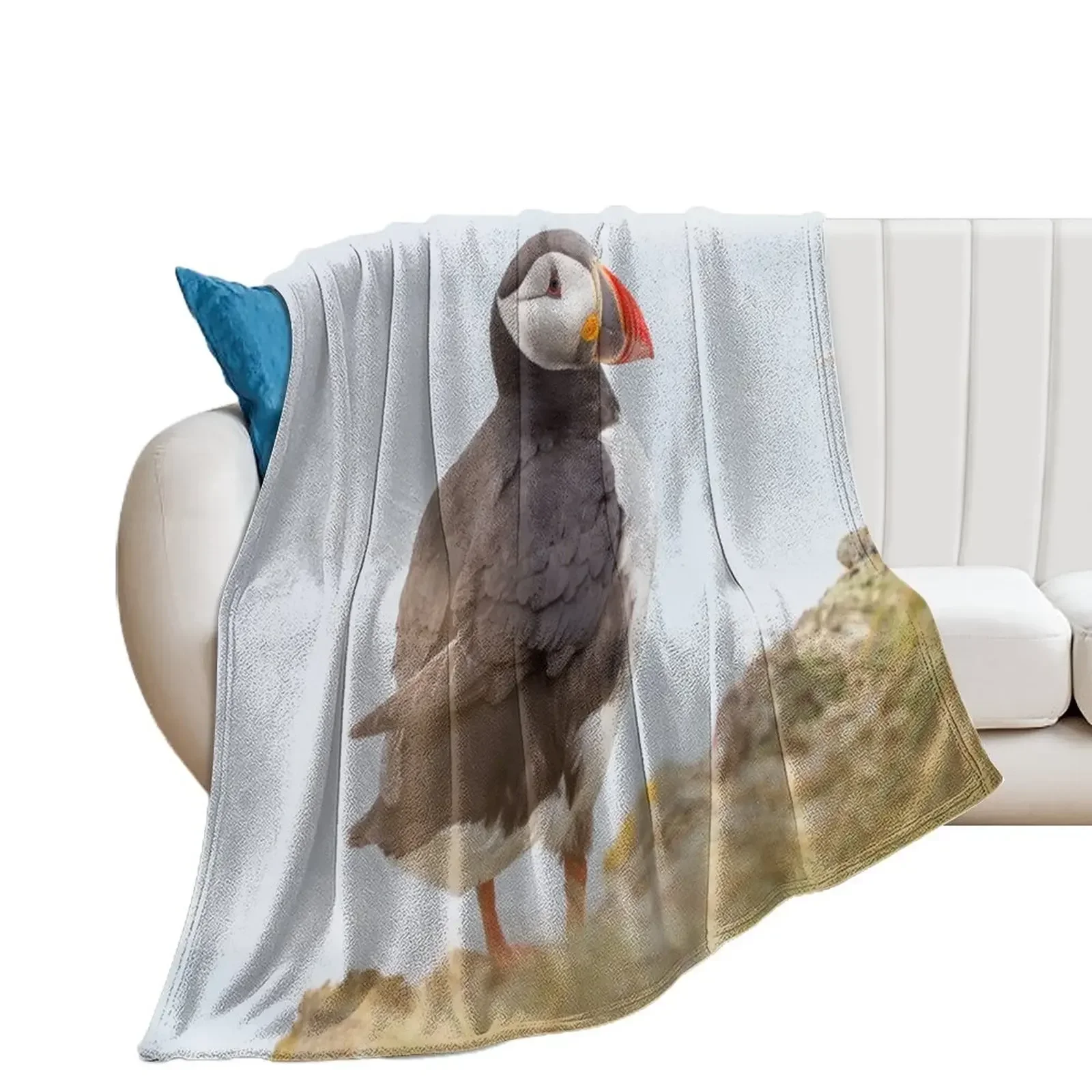 Atlantic Puffin #1 Throw Blanket Warm christmas gifts Thins Blankets