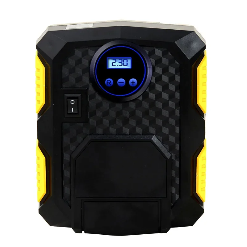 

Digital Display Car Air Pump - Portable Tire Inflator with Emergency Light for Vehicle