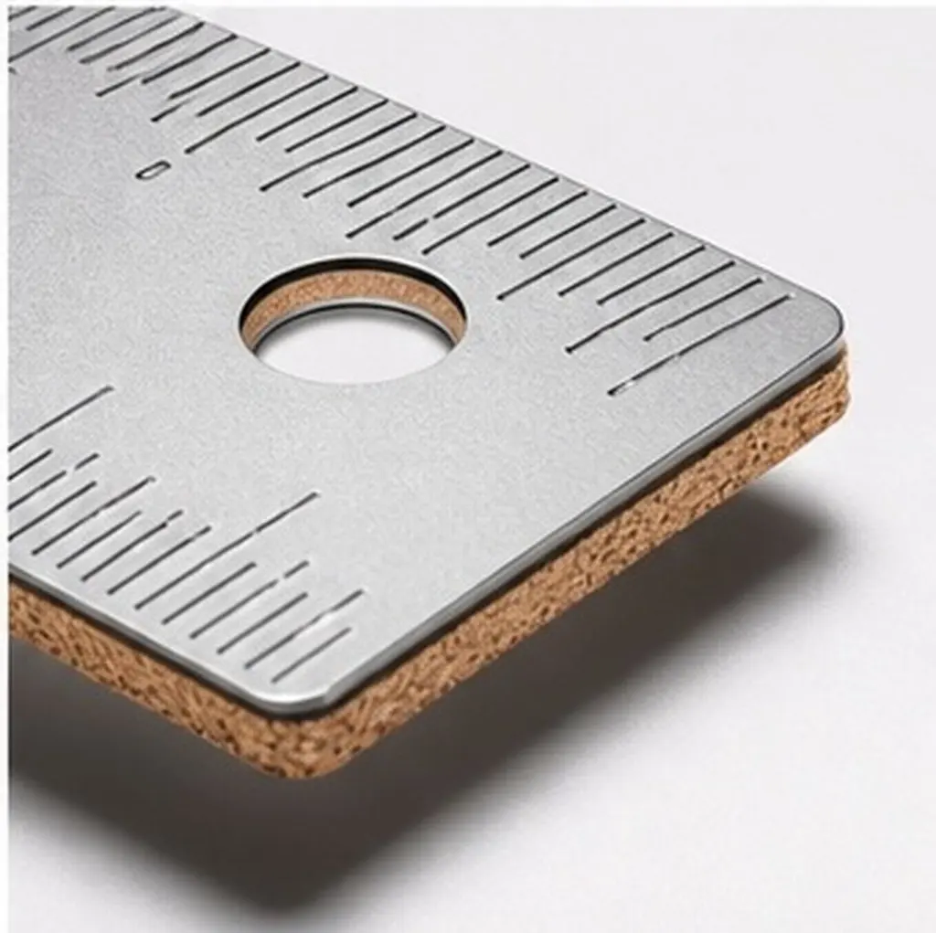 3pcs Cork-Back Stainless Steel Rulers – Non-Slip Straight Edge with Metric & Inch Scale for Office, Woodworking