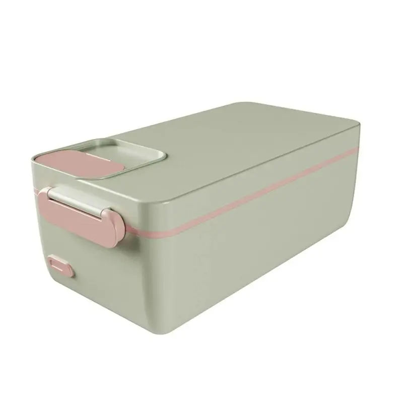 Portable Wireless Electric Lunch Box Food Heater Removable Stainless Steel Container Heated Lunch Box For Travel B-AT30