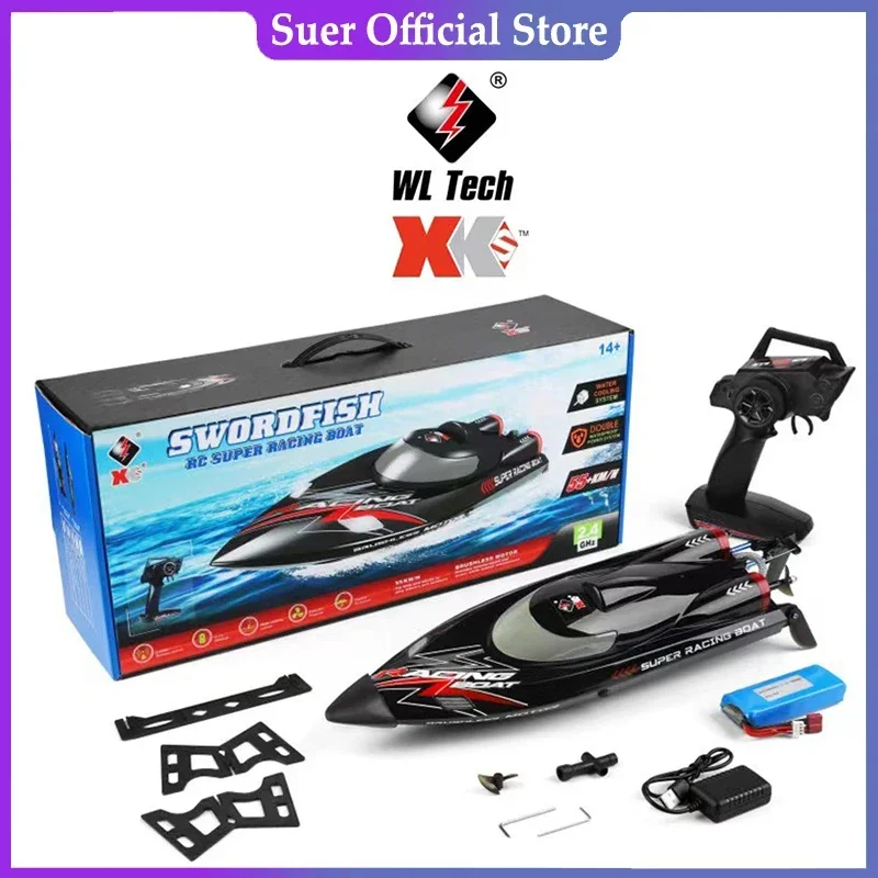 WLtoys WL916 RC Boat 2.4Ghz 55KM/H Brushless High Speed Racing Boat Model Remote Control Speedboat Children RC Toy Rc Speed Boat