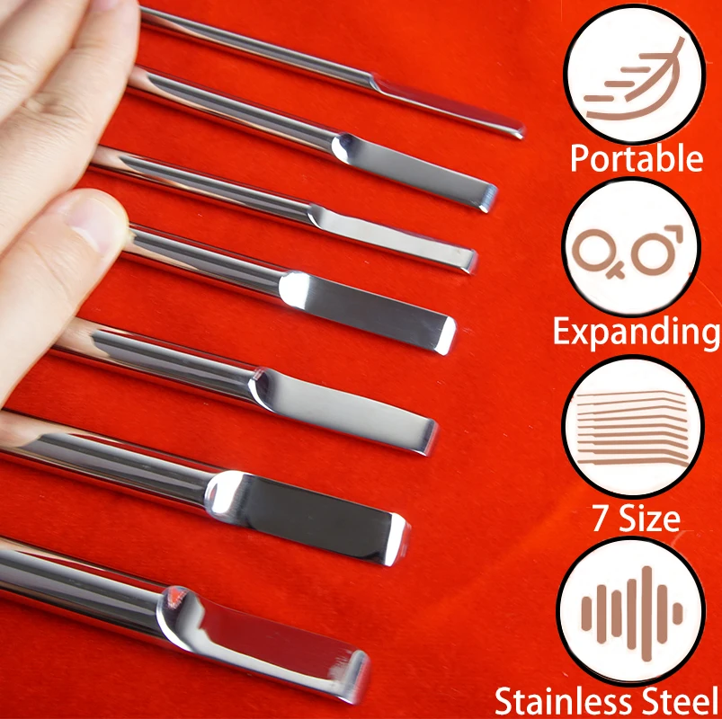 Stainless Steel Long Urethral Sounds Penis Plug,Metal Inserting into Urethra Dilator Sounding Catheter Rod,Sex Toys for Men