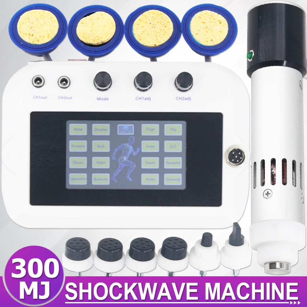 Professional Shock Wave Therapy Machine EMS 300MJ For ED Treatment And Relieve Muscle Pain Physiotherapy Shockwave Massager New