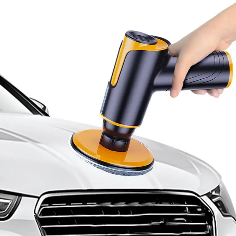 Cordless Car Polisher 4000mAh Buffer Polishing Machine 2 Speed Adjustable Mini Electric Wireless Polisher Auto Waxing Polishing