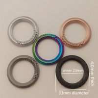 1Pcs High Quality Real Key Rings Titanium Alloy Super Lightweight Car Keychains Buckle Pendant KeyRings for Male Creativity Gift