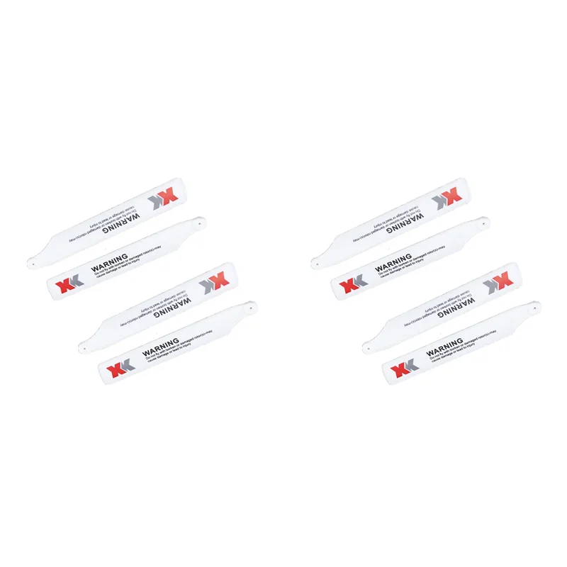 FBIL-8Pcs K100.005 Main Blade Propeller Paddle For Wltoys XK K110 K110S K100 RC Airplane Spare Parts Accessories