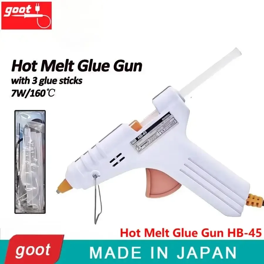 

Клеевой пистолет GOOT HB-45 7W для термоклея с клеевыми стержнями 7 мм, 160 шт. ℃ Термометр для домашнего использования и поделок своими руками